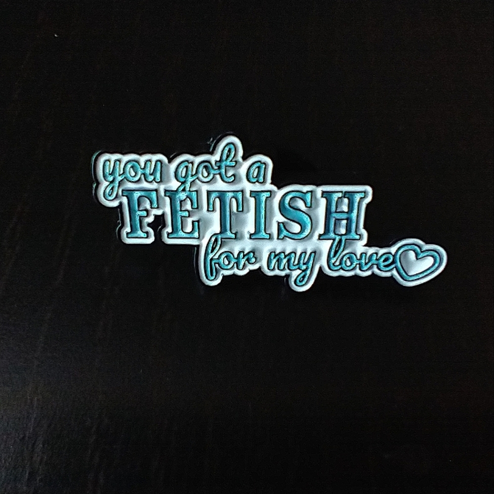 🧁 3/$30 You Got A Fetish For My Love Selena Gomez Lyric Enamel Pin NEW